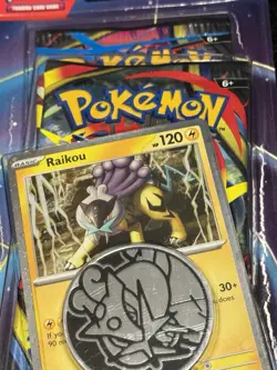 Pokemon Phantasmal Flames Mega Evolution TCG 2-Pack Blister Raikou Promo Card TC - Image 3
