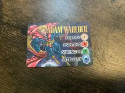 Classic OverPower Rare Adam Warlock Hero Card MINT - Image 1