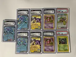 Pokemon CGC/PSA Slab Lot. 9 Cards! Shadowless!!!! Graded Card Lot. Base Set!!! - Image 1