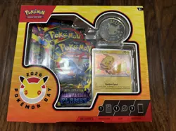 Collection Box Pokemon Booster Packs Pikachu Promo Card Coin 2026 - Image 1
