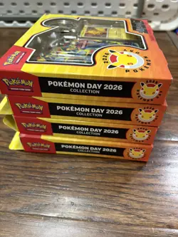 Collection Box Pokemon Booster Packs Pikachu Promo Card Coin 2026 - Image 4