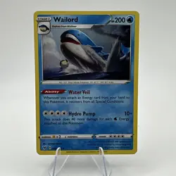 Pokemon TCG Card - Wailord 32/185 Holo Rare | Vivid Voltage (2020) NM - Image 1