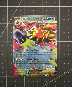 Pokemon TCG Mega Starmie Ex 021/088 Perfect Order Double Rare NM Card - Image 1