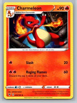 Charmeleon #024/185 SWSH04: Vivid Voltage Uncommon - Pokemon Cards H1 - Image 1