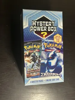 Pokemon Mystery Power Box (4 Booster Packs + Online Code Card - 2023 Box - Image 1