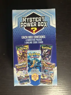 Pokemon Mystery Power Box (4 Booster Packs + Online Code Card - 2023 Box - Image 3