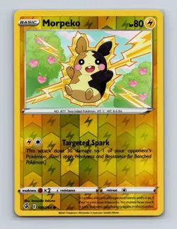 Morpeko 109 2021 Pokemon Fusion Strike Reverse Holo Card NM+ - Image 1