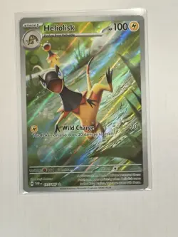 Pokemon TCG Twilight Masquerade Heliolisk Illustration Rare Holo Card 177/167 - Image 1