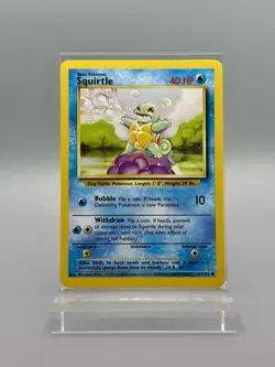 Squirtle 63/102 Base Set LP - Pokemon TCG Card Common - Image 1