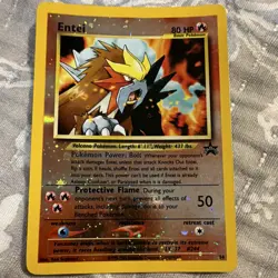 Entei 34/53 Wotc Promo Reverse Holo Promo 80 HP Basic Pokemon Card 2001 - Image 1