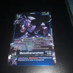 BT22-026 MetalGarurumon Cyber Eden Digimon Card Game NM - Image 1
