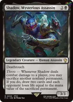 Shadow, Mysterious Assassin (Surge Foil) 50 Commander: FINAL FANTASY NM EN - Image 1