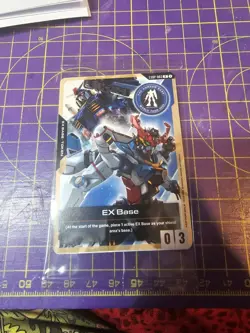Sealed ENGLISH Gundam Card Game EX Base Gundam Base World Tour Promo EXBP-003 - Image 1