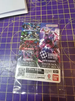 Sealed ENGLISH Gundam Card Game EX Base Gundam Base World Tour Promo EXBP-003 - Image 2