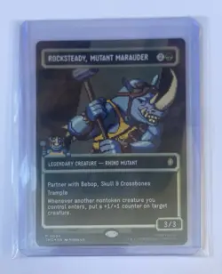 MTG Rocksteady, Mutant Marauder (Borderless) (Surge Foil) - TMNT (TMC) #94 - Image 4