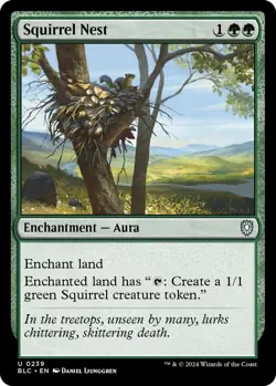 Squirrel Nest - Commander: Bloomburrow BLC - MTG - NM Magic - 239 U - Image 1