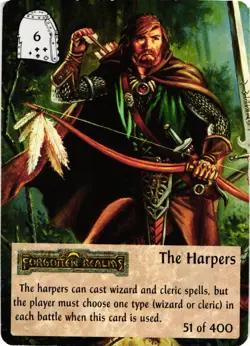 Spellfire Master the Magic Forgotten Realms The Harpers First Edition Card - Image 1