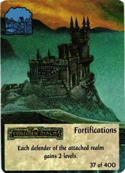 Spellfire Master the Magic Forgotten Realms Fortifications First Edition Card - Image 1