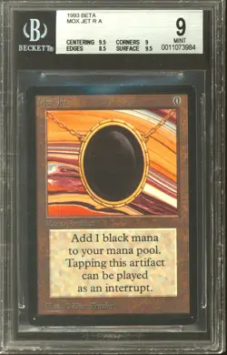 Magic MTG Beta Mox Jet BGS 9 (9.5, 9, 8.5, 9.5) NEAR MINT NM - Image 1