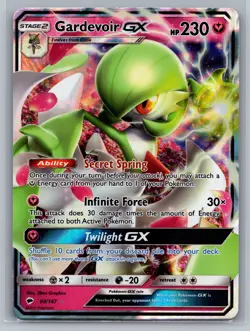 Gardevoir GX SM - Burning Shadows #93/147 Ultra Rare,Holo Pokemon Card - Image 1