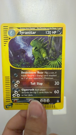 Tyranitar - 40/147 - Pokemon Aquapolis Reverse Holo Rare Card - Image 2