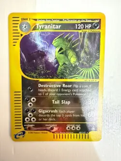 Tyranitar - 40/147 - Pokemon Aquapolis Reverse Holo Rare Card - Image 3