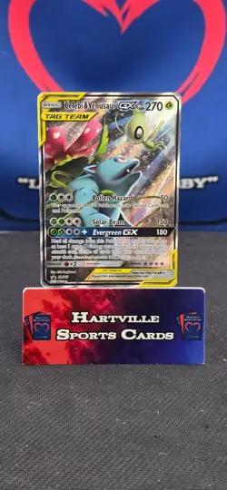 Celebi & Venusaur GX SM167 Black Star Promo Pokemon TCG SM Promos 2019 HP - Image 1