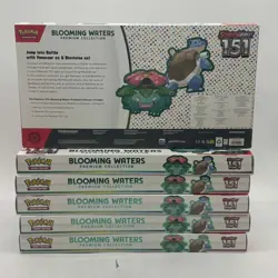 Lot of (6) Pokemon TCG 151 MEW EN Blooming Waters Premium Collection Boxes NEW - Image 2