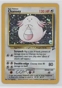 Chansey Holo Pokemon Base Set 2 #3 2000 - Image 1
