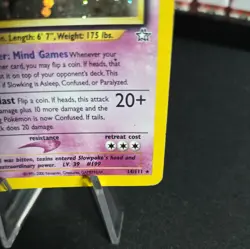 Pokemon TCG Holo Rare Slowking 14/111 Neo Genesis Vintage MP - Image 4