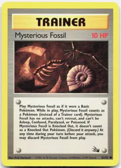 Pokemon TCG Mysterious Fossil Fossil Common 62/62 Unlimited - Image 1