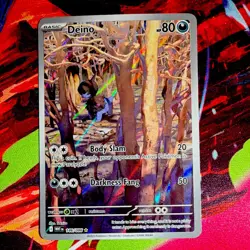 Pokemon Deino Illustration Rare Holo Sv: White Flare 146/086 Basic 80 HP - Image 1