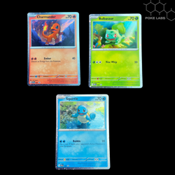 Pokemon 151 Poster Collection Black Star Promo Starters Set Holo | NM - Image 1