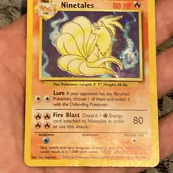 Pokemon TCG - Ninetales - Base Set 12/102 - Rare Holo - LP - Image 3