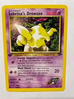 Pokemon Gym Challenge 1st Edition Sabrina's Drowzee 95/132 NM - Image 1