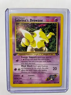 Pokemon Gym Challenge 1st Edition Sabrina's Drowzee 95/132 NM - Image 3