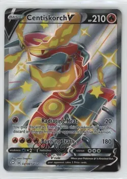 Shiny FA Centiskorch V Pokemon Sword & Shield Shining Fates Shiny Vault #SV108 - Image 1