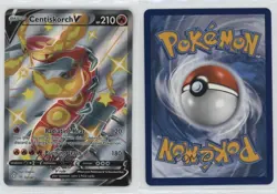 Shiny FA Centiskorch V Pokemon Sword & Shield Shining Fates Shiny Vault #SV108 - Image 3
