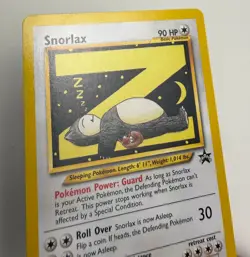 2002 WOTC POKEMON LEAGUE BLACK STAR PROMO SNORLAX #49 SLEEPING SNORLAX NM E - Image 4