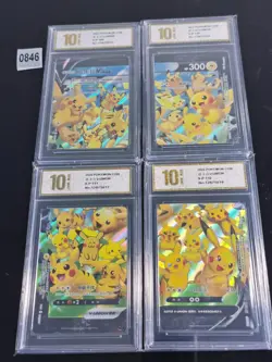 Pikachu V-union Promo 109/S-P - 112/S-P Combination Set - Pokemon -Pyxis gold 10 - Image 1