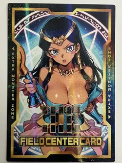 Dark Magician Girl Ishizu Ishtar Yugioh Field Center Foil Card Holo Anime Waifu - Image 1