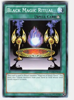 Black Magic Ritual YGLD-ENC32 Yugi's Legendary Decks Yu-Gi-Oh Unlimited LP - Image 2