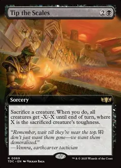 Tip the Scales Extended Art Foil - Tarkir: Dragonstorm Commander MTG-NM - Image 1