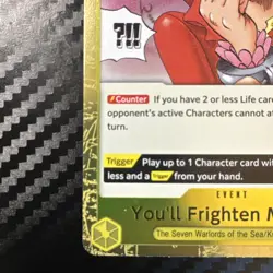 You'll Frighten Me... OP14-118 Foil Rare The Azure Sea's Seven One Piece Card - Image 4
