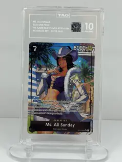 Bandai One Piece Ms. All Sunday OP14-084 Super Rare Alternate Art TAG - Image 2
