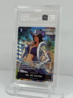 Bandai One Piece Ms. All Sunday OP14-084 Super Rare Alternate Art TAG - Image 3