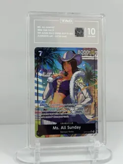 Bandai One Piece Ms. All Sunday OP14-084 Super Rare Alternate Art TAG - Image 4