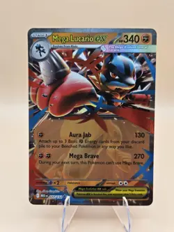 Pokemon Mega Lucario EX 77/132 Mega Evolution Double Rare Card NM Condition - Image 1