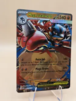 Pokemon Mega Lucario EX 77/132 Mega Evolution Double Rare Card NM Condition - Image 2
