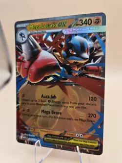 Pokemon Mega Lucario EX 77/132 Mega Evolution Double Rare Card NM Condition - Image 3